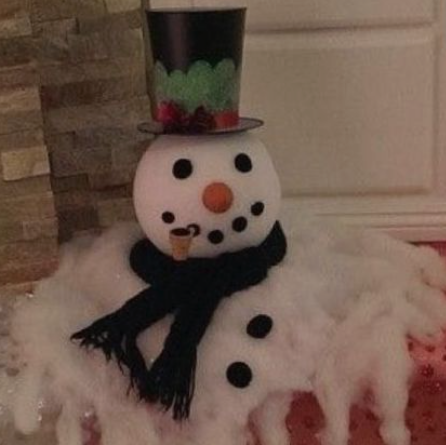 Melted snowman